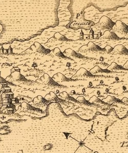 Giuseppe Rosaccio: Liesena Isola - Veduta otoka Hvara