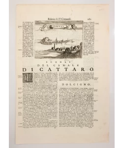 Vincenzo Coronelli: Isola Ragusi - Veduta Dubrovnika