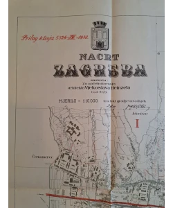 Nacrt Zagreba autor Vjekoslav Heinzl