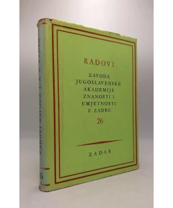 Radovi JAZU Zadar 26