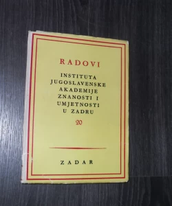 Radovi JAZU Zadar 20