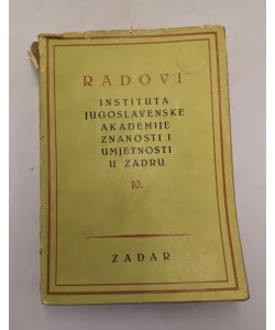 Radovi JAZU Zadar 10.
