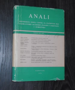Anali historijskog odjela Centra za znanstveni rad JAZU u Dubrovniku, svezak XIII-XIV