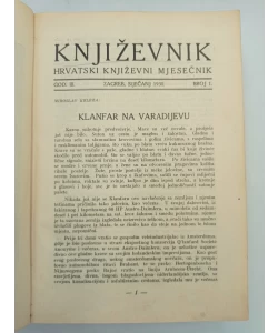 Književnik - hrvatski književni mjesečnik