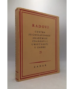 Radovi, JAZU Zadar svezak 25