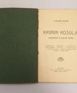 Knjiga Krvava košulja autor Vladimir Nazor