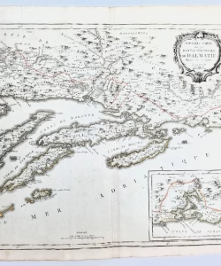 Pietro Santini: Nouvelle carte de la partie orientale de Dalmatie
