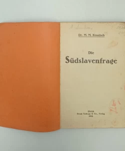 Knjiga Die Südslavenfrage autor Kossitsch