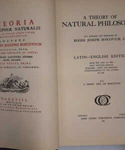 A Theory of natural Philosophy