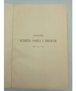 Povjesni spomenici slob. kralj. grada Zagreba - 4
