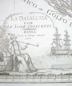 La Dalmazia con le isole adiacenti / Zemljovid Dalmacije