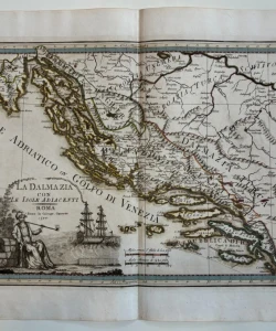 La Dalmazia con le isole adiacenti / Zemljovid Dalmacije
