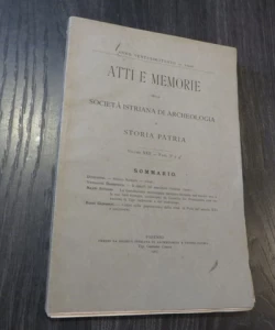 Atti e memorie della Societa Istriana di Archeologia