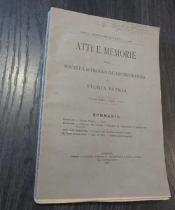Atti e memorie della Societa Istriana di Archeologia