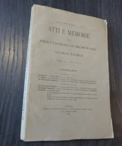 Atti e memorie della Societa Istriana di Archeologia