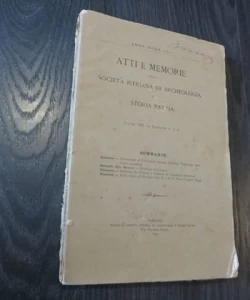 Atti e memorie della Societa Istriana di Archeologia