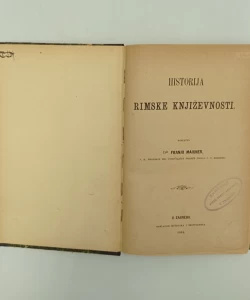 Knjiga Historija rimske književnosti autor Franjo Maixner