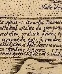 Giovanni Francesco Camocio: Curciola insula et citta nella Dalmatia - Otok Korčula