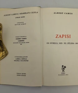 Albert Camus: Zapisi od svibnja 1935. do ožujka 1951.