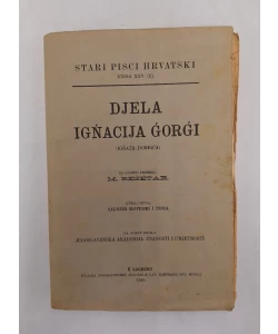 Djela Ignacija Gorgi II. Saltijer slovinski i proza