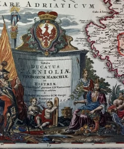 Zemljovid Kranjske Vindijske Marke i Istre