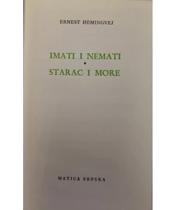 Imati i nemati. Starac i more