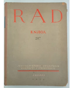 Rad JAZU knjiga 287