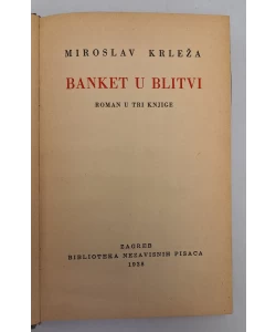 Knjiga Banket u blitvi I-II autor Miroslav Krleža