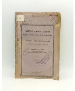 Misli o pregledbi naukovnih osnova pučkih učiona dalmatinskih