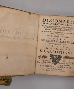 Dizionario Italiano, Latino, Illirico