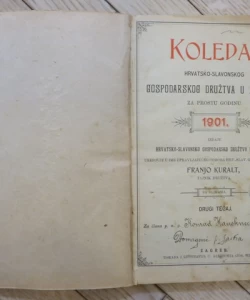 Koledar hrvatsko - slavonskog gospodarskog družtva u Zagrebu