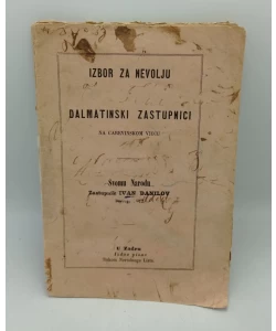 Izbor za nevolju dalmatinski zastupnici na carevinskom vieću