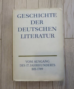 Geschichte der deutschen literatur