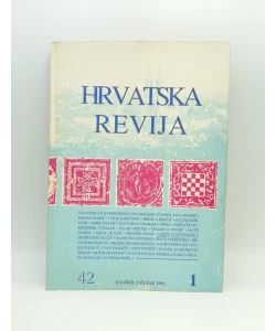 Hrvatska revija, svezak 1 (165) / 1992