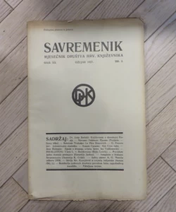 Savremenik, god XX., ožujak 1927, br.3.