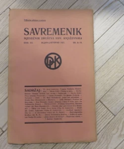 Savremenik, god. XX., rujan-listopad 1927., br. 9. - 10.