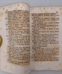 Biblioteca di fra Innocenzo Ciulich nella libreria de’ RR. PP. Francescani di Ragusa