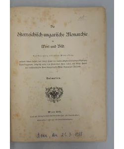 Die österreichisch-ungarische Monarchie in Wort und Bild: Dalmatien