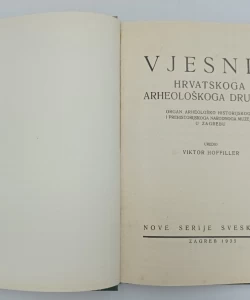 Vjesnik Hrvatskoga arheološkoga društva - svezak XVI./1935.