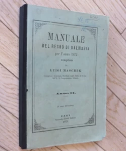 Manuale del regno di Dalmazia per l'anno 1872
