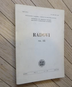Radovi Instituta za hrvatsku povijest 15