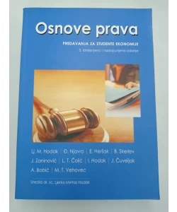 Osnove prava. Predavanja za studente ekonomije (3.izmj. i nadop.izd.)