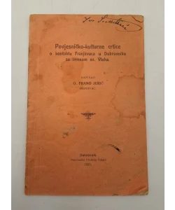 Povjesničko - kulturne crtice o kontaktu Franjevaca u Dubrovniku sa imenom sv. Vlaha