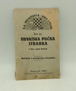 Što je hrvatska pučka stranka i što ona hoće