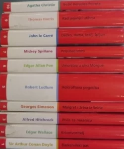 Komplet I - X Večernjakova biblioteka kriminalistički roman