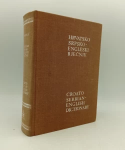 Hrvatsko srpsko - engleski rječnik