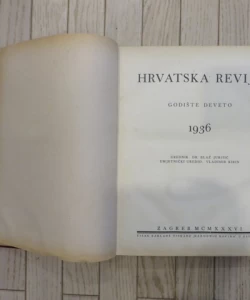 Hrvatska revija IX/1-6/1936