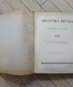 Hrvatska revija IV/1-6/1931