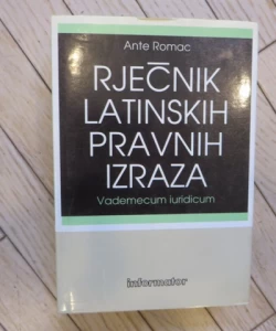 Rječnik latinskih pravnih izraza - Vademecum iuridicum
