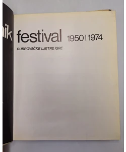 Dubrovnik festival/Dubrovačke ljetne igre 1950/1974